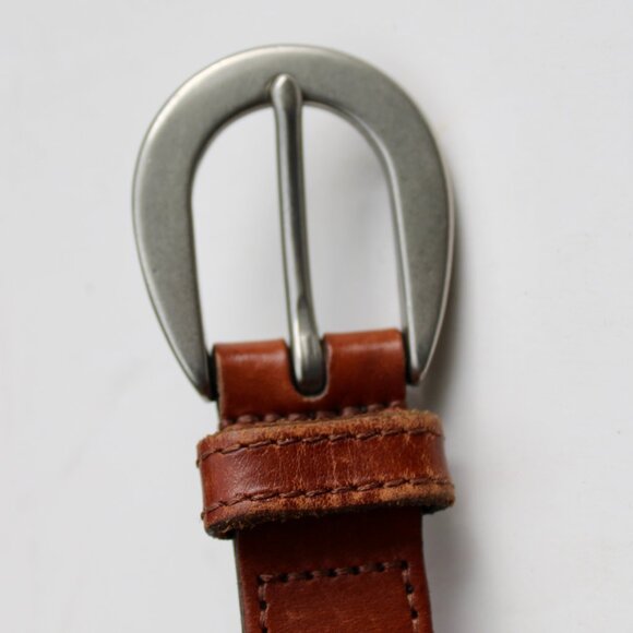 Coach Women's Vintage Brown Woven Leather Buckle Waist Belt 8518 Size Small - Picture 5 of 5